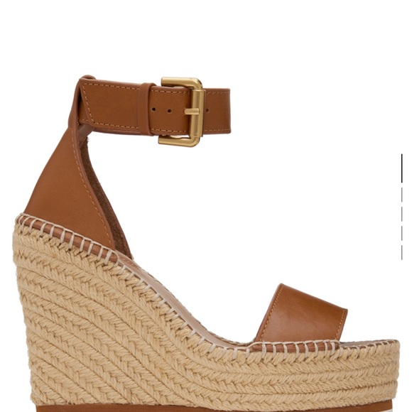 SEE BY CHLOE Tan Glyn Espadrille Sandals - Size 37 - Picture 7 of 9